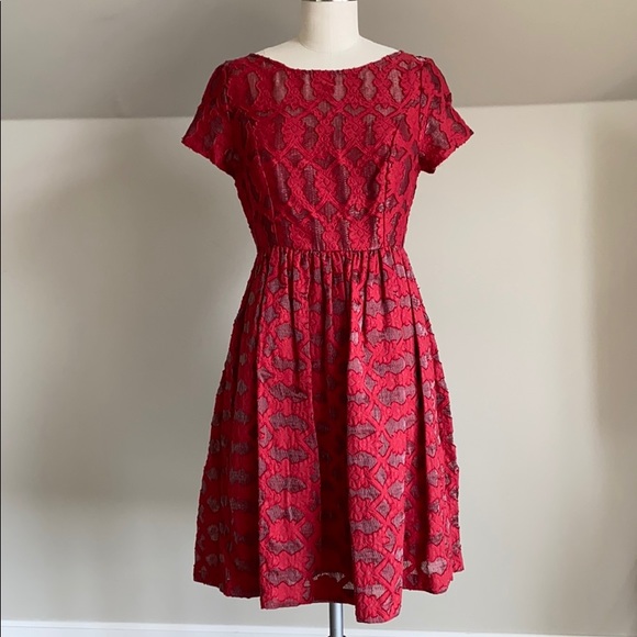 Moulinette Soeurs Rubied Lace Dress with Slip - Picture 1 of 5